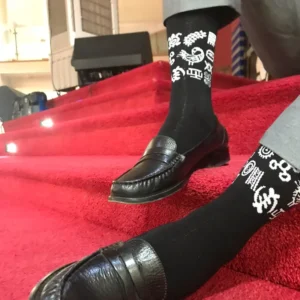 Black Adinkra Socks