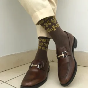 Brown Adinkra Socks