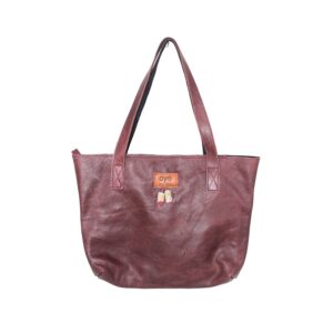 Deep Coffee Rashida Leather Tote