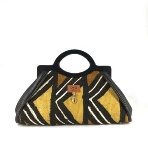 Black & Light Mustard Koryoo Mudcloth