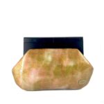 Gold-Bronze Mansa All Leather Clutch